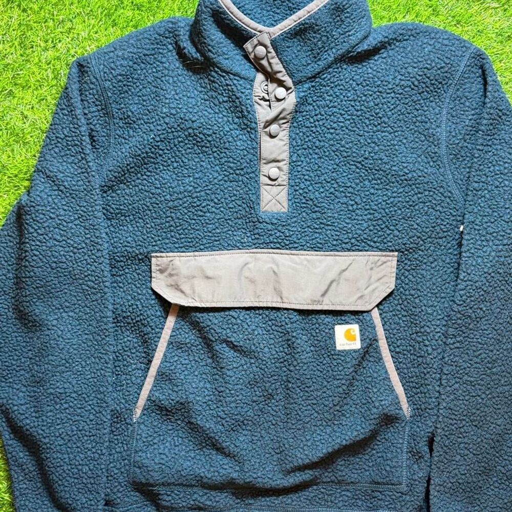 Carhartt Men's Navy and Blue Sweatshirt
